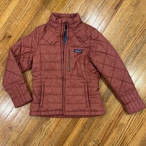 Patagonia Quilted Jacket in Warm Rust color